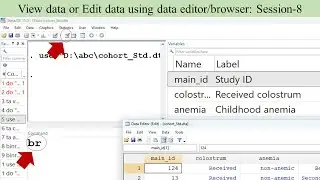View data or Edit data using data editor/browser: Session-8
