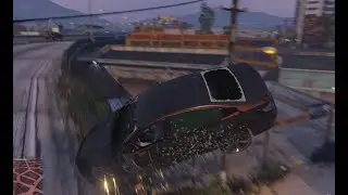 Franklin crashes at high speeds while evading lspd | ends in fatal explosion