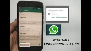 Whatsapp Fingerprint Feature | Whatsapp New Feature