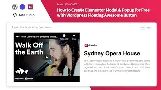 How to Create Elementor Modal & Popup for Free with WordPress Floating Awesome Button (FAB-1.2.0)