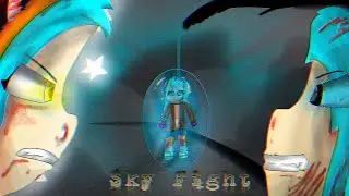 Sky Fight. Akita vs Ayna vs Yuri the Mystery hero.