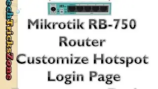 Mikrotik Router Default Hotspot Page  Design Your Own