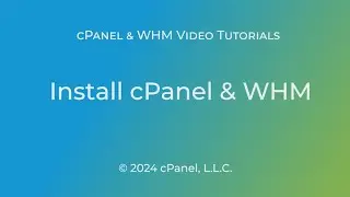 WHM Tutorial - How to Install cPanel & WHM