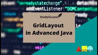 GridLayout in Advanced Java|Program for GridLayout in Advanced java