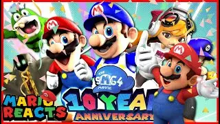 Happy Anniversary To SMG4 | Mario Reacts To SMG4 Movie: 10 Year Anniversary Special