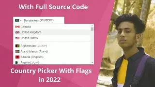 Country Picker With Flags with full source code by jishaansinghal in 2022