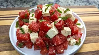Delicious Watermelon Salad | Watermelon Feta Cheese Salad for Summer Recipe