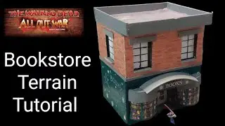 Modern Terrain: How To Make A Bookstore for Marvel Crisis Protocol / Walking Dead & Much More!