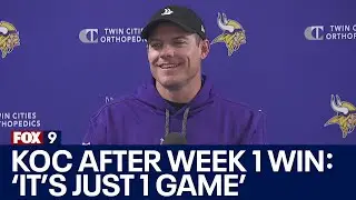 Vikings KOC after Week 1 win: 'It's just one game'