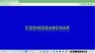 How to create an animation/glowing text effect using HTML and CSS - by CodingSanchar.