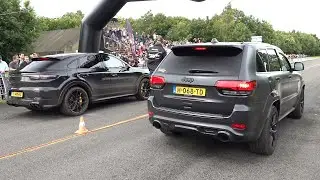 SUV Cars Drag Racing! 1000HP Jeep Trackhawk, XM, X3M Aulitzky, Cayenne Turbo S, RAM TRX, ABT RS Q8