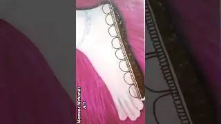 foot mehndi design simple 