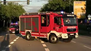 LF 10 + MTW: FF Oberisling auf nicht ganz ungefährlicher Anfahrt zur Donau-Arena