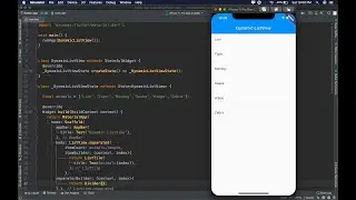 Simple Static Dynamic ListView in Flutter