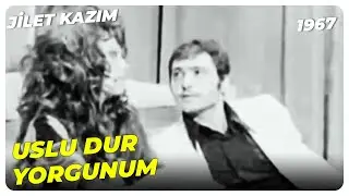 Jilet Kazım - Madem Aynı Yatakta Yatacağız Tanışalım | İrfan Atasoy Feri Cansel | Yeşilçam Filmi