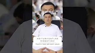 Testni tez ishlash usuli 