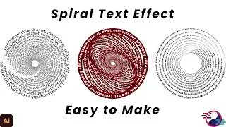 Easy to Make 3 Way Spiral Text Effect in Adobe Illustrator