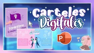 Cómo hacer CARTELES DIGITALES en PowerPoint 💫