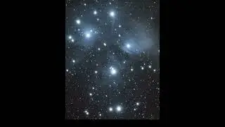 Beautiful Reflection Nebula - Pleiades Shot From a Dark Sight