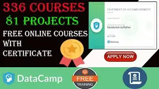 DataCamp  Free  Online Courses & Certificate |Free  Projects | Free Skill Tracks | Unlimited Access
