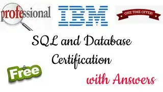 IBM Free SQL and Database Certification with Answers