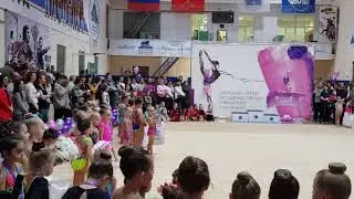 Турнир Эстетика Спорта. Парад награждения. Третьякова Полина 2013 г.р. художественная гимнастика.