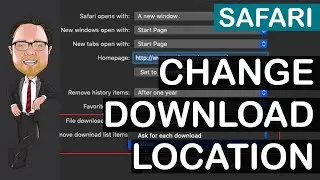 Safari - Change Download Location