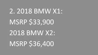 15 DIFFERENCE BETWEEN BMW X1 AND X2