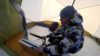 ЖИВЕМ В ПАЛАТКЕ С ПЕЧКОЙ - УРАЛЗОНТ И ПОШЕХОНКА ТУРИСТ - ЛОВИМ ЛЕЩА НА КОРОМЫСЛО