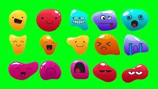 😎 ANIMATED EMOJIS Green Screen (TOP 15 compilation)😋🤩🤐