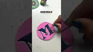 Stunning Alphabet 'M' keychain!😉🫶🏻 #keychain #painting #acrylicpainting #diy #shortsfeed #shorts