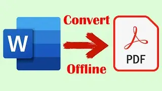 How To Convert MS Word To PDF File || How To Convert Word Document To pdf Offline || MS Word To PDF