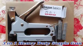 3 in 1 staple gun Amazon Basics product || wood stapner