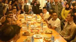 Acara Makan malam AHY di STATION Premium Coffee