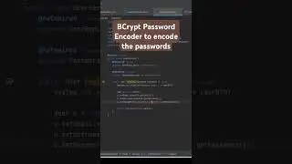 Encoding passwords in 