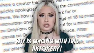 tiktoker DMs underage girls to do ONLYFANS?!