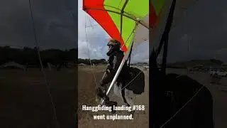 Hanggliding landing #168 didn’t go as planned