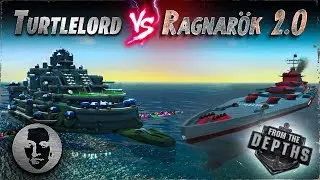 Ship Battle: HMS Ragnarök v2022 vs. TURTLELORD - From the Depths