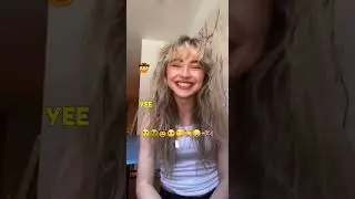 Sabrina Carpenter acting out different emojis on her TikTok 😂😆