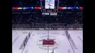 Condor takes over hockey game; Owner falls trying to catch bird