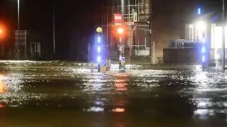 Storm Isha Flooding Appleby, UK Weather - Monday 22nd January 2024