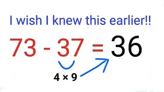 Now do subtraction without pen and paper!! 