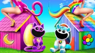Домики Одного Цвета Челлендж! Smiling Critters из Poppy Playtime 3!
