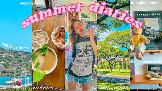 SUMMER VLOG 🌼 | hugeee closet clean out, movie date + last days at home
