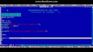 C Program to find the Factorial of a number using For loop-C programming tutorial-13