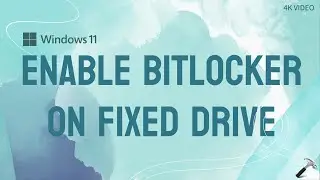 Enable BitLocker on fixed data drive in Windows 11