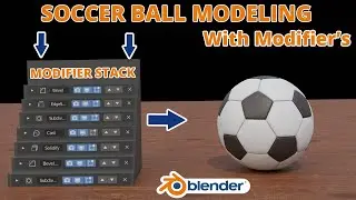 Soccer Ball Modeling Using Modifier's || Blender Tutorial