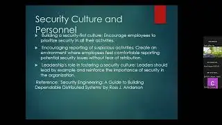 Security and Personnel in Cybersecurity