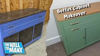 DIY Buffet Cabinet Restoration / Makeover | DIY | Furniture | Woodworking | The Will To Make