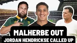 MALHERBE INJURED | HENDRICKSE IN! | South Africa November Tour